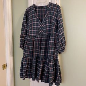 Madewell Plaid Holiday Dress